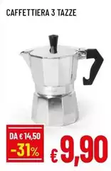 Caffettiera 3 Tazze