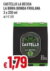 Castello - La Decisa La Birra Bionda Friulana
