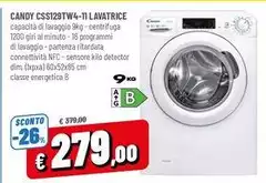 Candy - Css129tw4-it Lavatrice