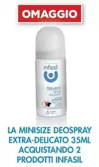 Infasil - La Minisize Deospray Extra-Delicato 35ml Acquistando 2 Prodotti
