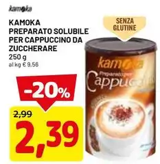 Kamoka - Preparato Solubile Per Cappucino Da Zuccherare