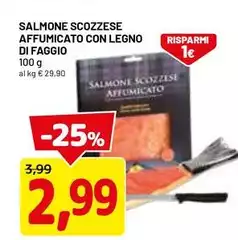 Salmone Scozzese Affumicato Con Legno Di Faggio