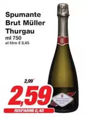 Brut - Spumante  Müller Thurgau