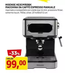 Hisense - Macchina Da Caffè Espresso Manuale