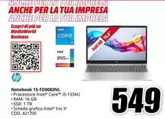 Iris - Notebook 15-FD0082NL