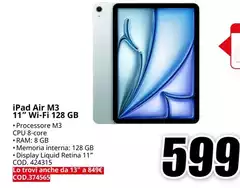iPad Air M3 11" Wi-Fi 128GB