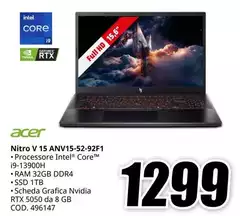 Acer - Nitro V 15 Anv15-52-92f 1