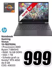 HP - Notebook Gaming 15-FB3703NL