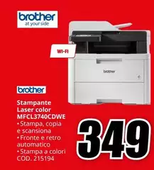 Brother - Stampante Laser Color MFCL3740CDWE