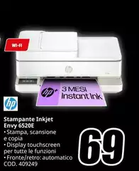 HP - Stampante Inkjet Envy 6520E