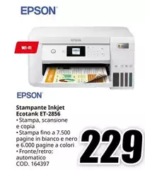 Epson - Stampante Inkjet Ecotank ET-2856