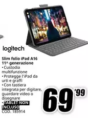Logitech - Slim Folio Ipad A16 11^ Generazione
