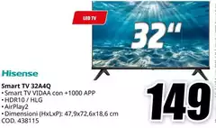 Hisense - Smart Tv 32a4q