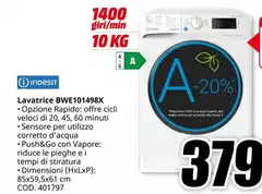 Indesit - Lavatrice BWE101498X