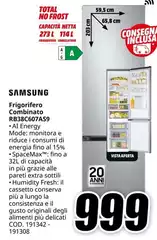 Samsung - Frigorifero Combinato Rb38c607as9