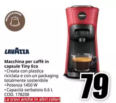 Lavazza - Macchina Per Caffè In Capsule Tiny Eco