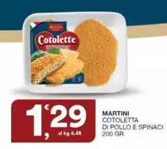 Martini - Cotolette Di Pollo E Spinaci