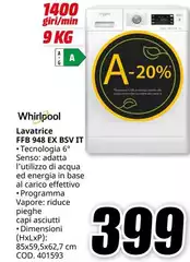 Whirlpool - Lavatrice FFB 948 EX BSV IT