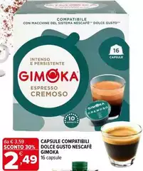 Gimoka - Capsule Compatibili Dolce Gusto Nescafe