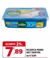 Swiffer - Ricarica Panni Wet