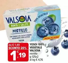 Valsoia - Yosoi 100% Vegetale