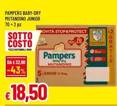 Pampers - Baby-Dry Mutandino Junior
