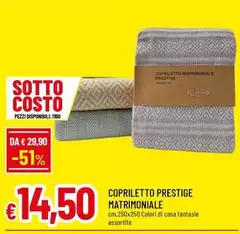 Copriletto Prestige Matrimoniale