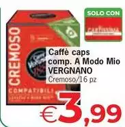 Vergnano - Caffè Caps Comp. A Modo Mio