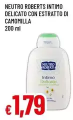 Neutro Roberts - Intimo Delicato Con Estratto Di Camomilla