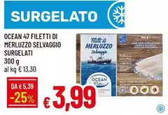 Ocean 47 - Filetti Di Merluzzo Selvaggio Surgelati