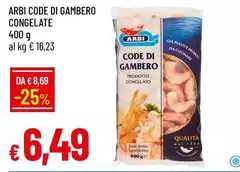 Arbi - Code Di Gambero Congelate