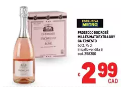 Prosecco DOC Rosé Millesimato Extra Dry