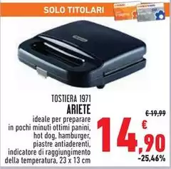 Ariete - Tostiera 1971