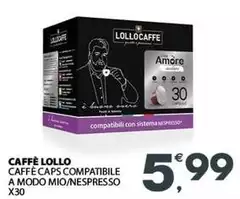 Caffè Caps Compatibile A Modo Mio/Nespresso