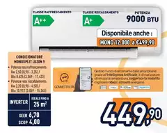 Samsung - Condizionatore Monosplit Luzon 9 