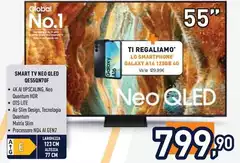 Samsung - Smart TV Neo Oled QE55QN70F