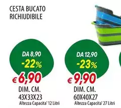 Cesta Bucato Richiudibile