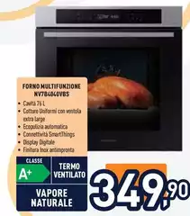 Samsung - NV7B4040VBS Forno Ad Incasso Multifunzione Serie 4 76 L A+ Inox