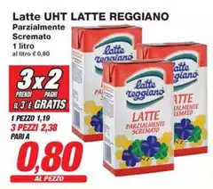 Latte reggiano - Latte UHT Parzialmente Scremato