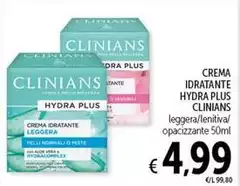Clinians - Crema Idratante Hydra Plus