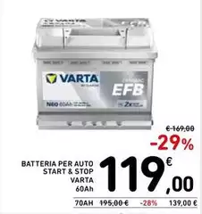 Varta - Batteria Per Auto Start & Stop