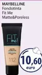 Maybelline - Fondotinta Fit Me Matte&Poreless