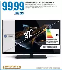 Telefunken - Televisore 32" Hd