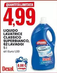 Dexal - Liquido Lavatrice Classico Superbianco