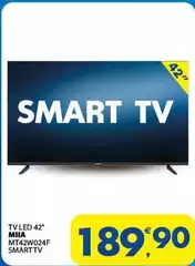 Miia - Tv Led 42" Mt42wo24f Smart Tv