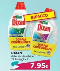 Dixan - Detersivo Lavatrice 22 Lavaggi X 2