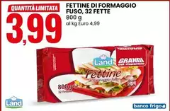 Land - Fettine Di Formaggio Fuso, 32 Fette