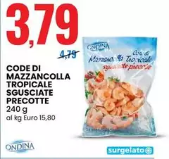 Ondina - Code Di Mazzancolla Tropicale Sgusciate Precotte