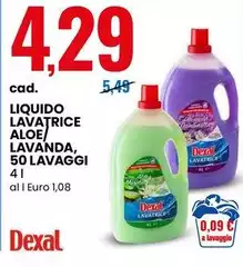 Dexal - Liquido Lavatrice Aloe/Lavanda