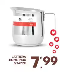 Lattiera Home Inox 6 Tazze